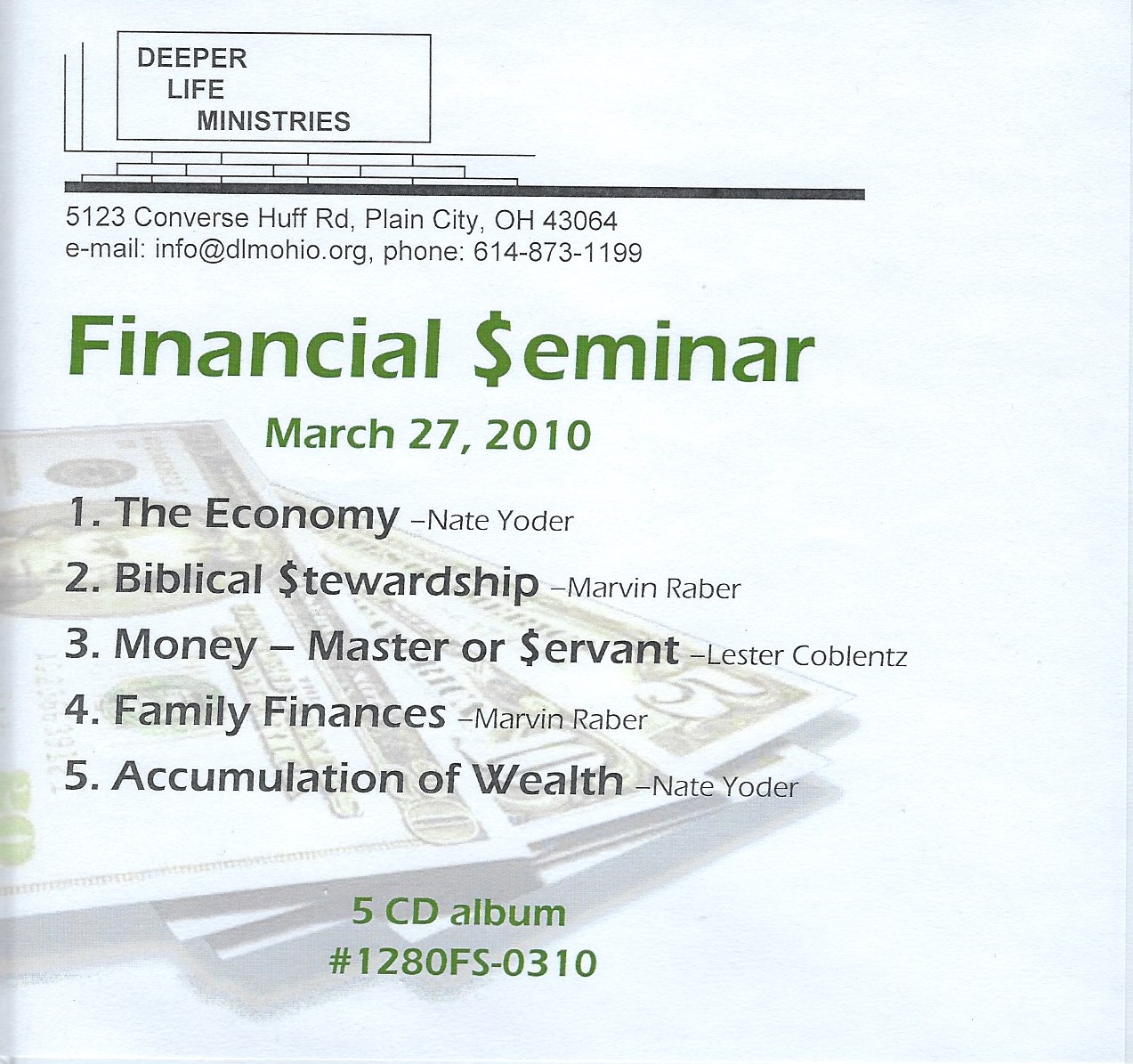 FINANCIAL SEMINAR - Click Image to Close